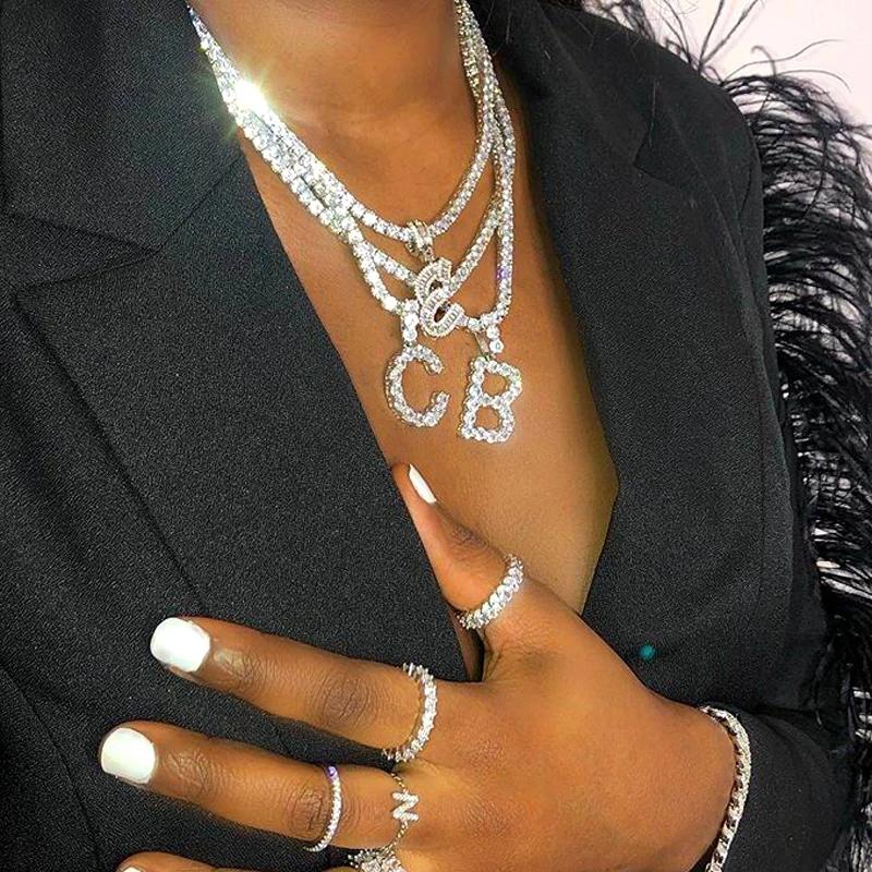 Chains Women Men Rock Hip Hop Bling Jewelry Iced Out CZ Alphabet Pendant Choker Name Tennis Chain Initial NecklaceChains ChainsChains
Chains Women Men Rock Hip Hop Bling Jewelry Iced Out CZ Alphabet Pendant Choker Name Tennis Chain Initial NecklaceChains ChainsChains