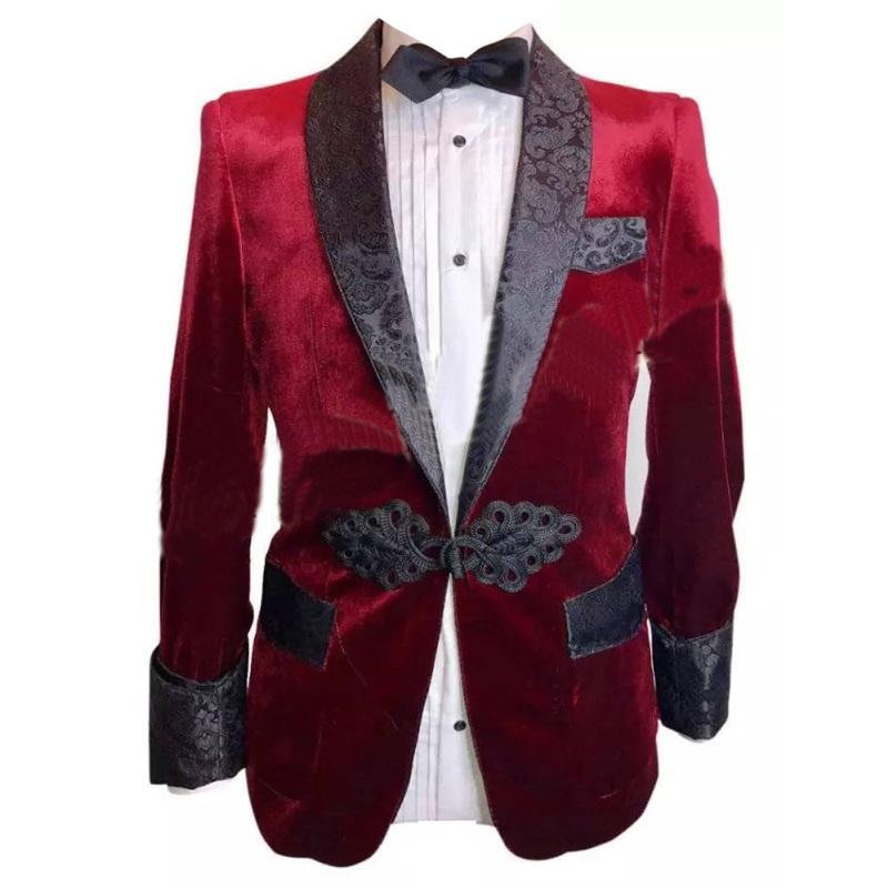 Men's Suits & Blazers Tailored Made Real Pictures Burgundy Velvet Men Shawl Lapel Slim Fit Wedding Groom Tuxedos Man Jacket Pants, Black
Men's Suits & Blazers Tailored Made Real Pictures Burgundy Velvet Men Shawl Lapel Slim Fit Wedding Groom Tuxedos Man Jacket Pants, Black