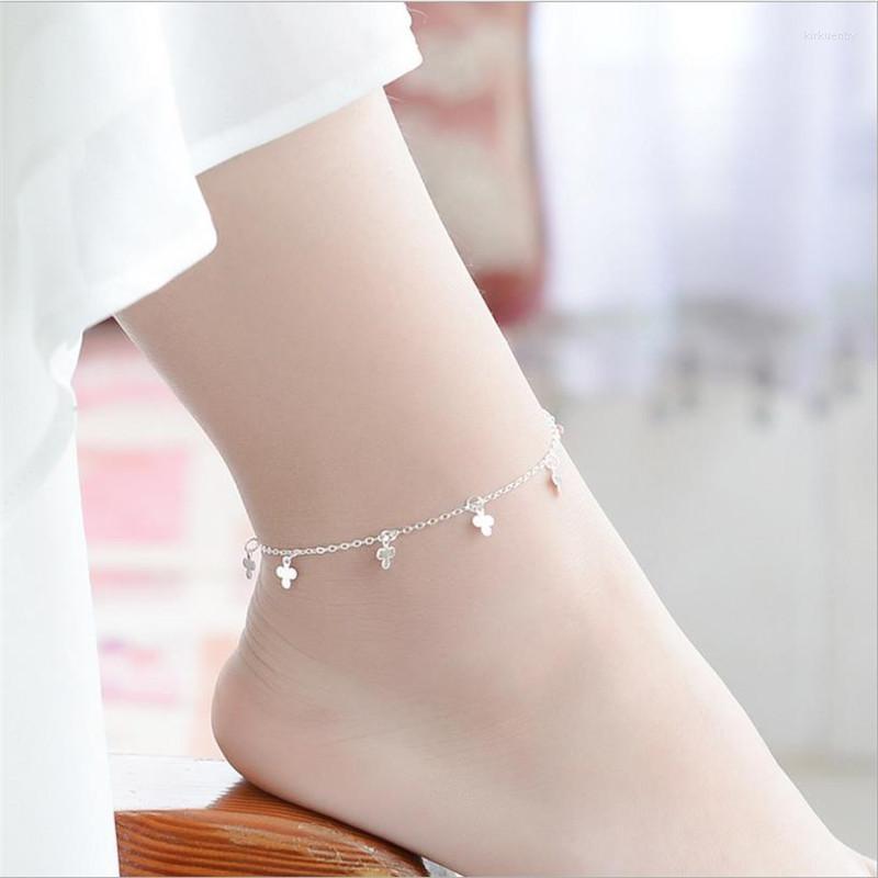 Anklets Trendy Female Jewelry For Women Party Charm Girl Silver Plated Clover Bracelets Accessories Lady Chirstmas Gift Kirk22
Anklets Trendy Female Jewelry For Women Party Charm Girl Silver Plated Clover Bracelets Accessories Lady Chirstmas Gift Kirk22