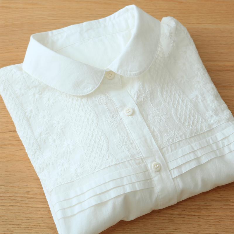 Women's Blouses & Shirts Embroidery Shirt Female Long Sleee White Top AutumnWomen's
Women's Blouses & Shirts Embroidery Shirt Female Long Sleee White Top AutumnWomen's
