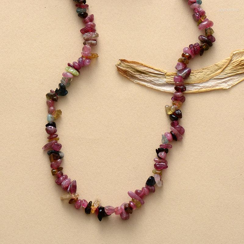 Chains Etenal Tiny Tourmaline Bead Layered Statement Choker Necklace Designer Classy Women Natural Stone Jewelry
Chains Etenal Tiny Tourmaline Bead Layered Statement Choker Necklace Designer Classy Women Natural Stone Jewelry