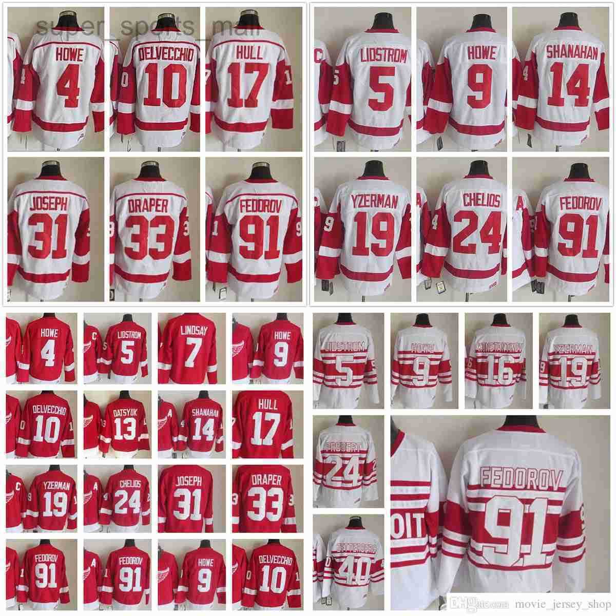 Detroit Red''Wings''New Retro Ice Hockey Jerseys Curtis Joseph Kris Draper Johan Franzen Henrik Zetterberg Pavel Datsyuk Brett Hull Konstantinov Ted Lindsay, Same as picture (with team name)
Detroit Red''Wings''New Retro Ice Hockey Jerseys Curtis Joseph Kris Draper Johan Franzen Henrik Zetterberg Pavel Datsyuk Brett Hull Konstantinov Ted Lindsay, Same as picture (with team name)
