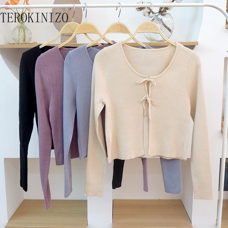 Women's Knits & Tees TEROKINIZO O Neck Long Sleeve Cardigan Lace Up Unicolor Casual All-match Knitwear Fashion Knitted Tops Outerwear, Black
Women's Knits & Tees TEROKINIZO O Neck Long Sleeve Cardigan Lace Up Unicolor Casual All-match Knitwear Fashion Knitted Tops Outerwear, Black
