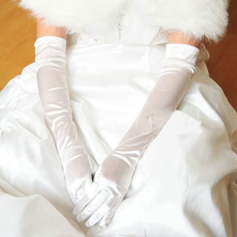 Five Fingers Gloves WG E Simple Wedding Bridal Long White Highly Elastic Satin Opera Brides Bridesmaid Women Christmas Cosplay 230225
Five Fingers Gloves WG E Simple Wedding Bridal Long White Highly Elastic Satin Opera Brides Bridesmaid Women Christmas Cosplay 230225