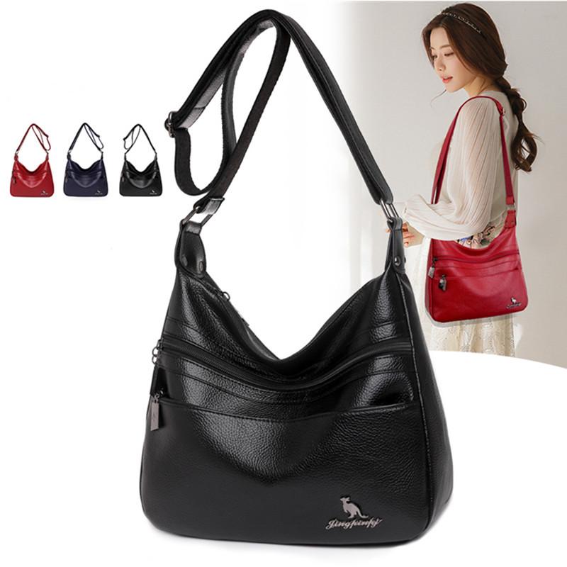 Evening Bags Designer Women Handbag Luxury Soft Pu Leather Messenger Vintage Solid Color Crossbody Bag Female Black Travel Shoulder BagEveni
Evening Bags Designer Women Handbag Luxury Soft Pu Leather Messenger Vintage Solid Color Crossbody Bag Female Black Travel Shoulder BagEveni