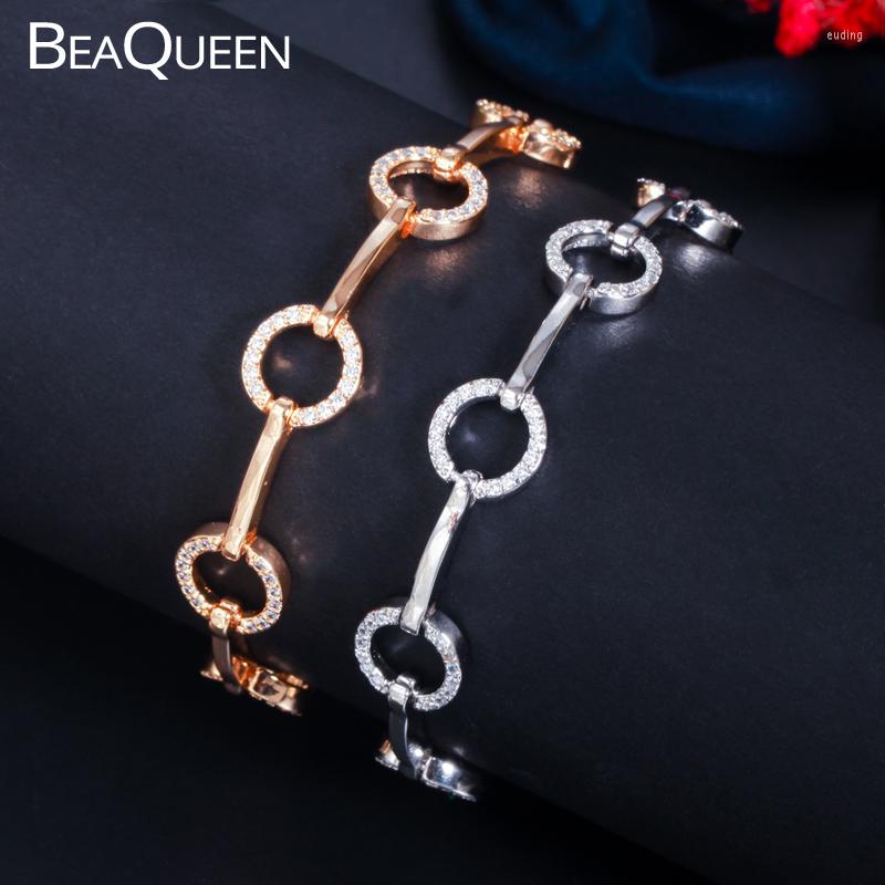 Charm Bracelets BeaQueen Est Round Tennis Design 585 Gold Plated Silver Color Cubic Zirconia Fashion For Women Trendy Jewelry B205
Charm Bracelets BeaQueen Est Round Tennis Design 585 Gold Plated Silver Color Cubic Zirconia Fashion For Women Trendy Jewelry B205