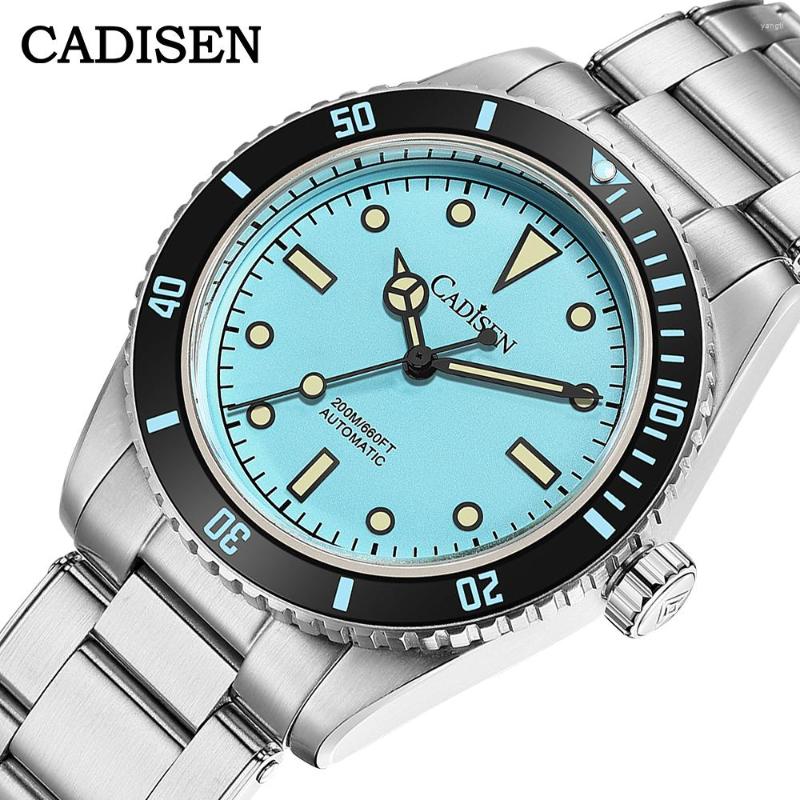 Wristwatches CADISEN C8206 Men's Watch 38mm 20 Bar Diver Vintage NH35A Movt Automatic Watches Men Mechanical Wrist Sapphire Retro Clock
Wristwatches CADISEN C8206 Men's Watch 38mm 20 Bar Diver Vintage NH35A Movt Automatic Watches Men Mechanical Wrist Sapphire Retro Clock