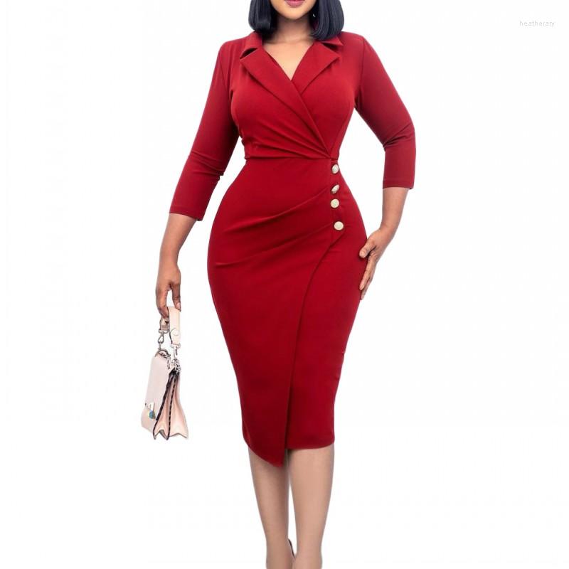 Ethnic Clothing African Empire Dress Women With Buttons 3/4 Sleeve Ropa Mujer Summer Fashion Notched Neck Office Lady Kanga Pencil
Ethnic Clothing African Empire Dress Women With Buttons 3/4 Sleeve Ropa Mujer Summer Fashion Notched Neck Office Lady Kanga Pencil