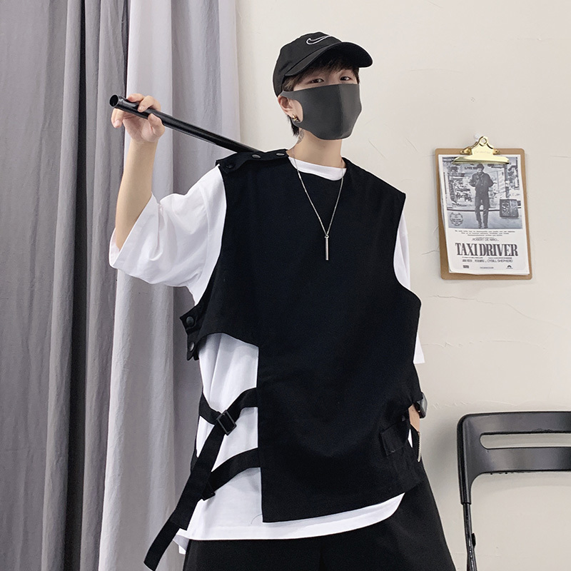 Men Vests Men And Women Casual Vest Korean Version Trend Loose Ins Solid Color Japanese Hip Hop Large Size Tooling All match 230225, Black
Men Vests Men And Women Casual Vest Korean Version Trend Loose Ins Solid Color Japanese Hip Hop Large Size Tooling All match 230225, Black