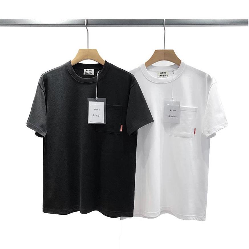 Men' and Women' T-shirt Acne Studios European and American Pocket Stitching Short-sleeved 100% Cotton Round Neck T-shi281B, Black
Men' and Women' T-shirt Acne Studios European and American Pocket Stitching Short-sleeved 100% Cotton Round Neck T-shi281B, Black
