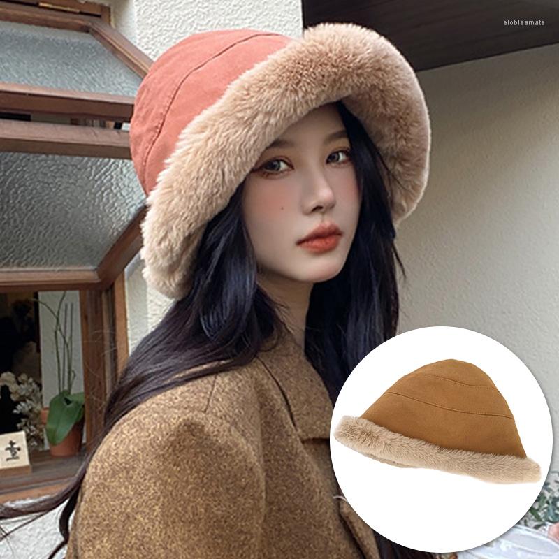 Berets Winter Plush Bucket Hat Warm Velvet Fisherman Caps For Women Lady Thicken Autumn Outdoor Panama Casual Basin Hats, Black
Berets Winter Plush Bucket Hat Warm Velvet Fisherman Caps For Women Lady Thicken Autumn Outdoor Panama Casual Basin Hats, Black