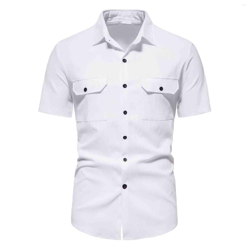 Men's T Shirts Male Double Pocket Shirt Designer Clothing Fashion Short Sleeved Luxury Dress Casual Wear Streetwear Vintage Print, White
Men's T Shirts Male Double Pocket Shirt Designer Clothing Fashion Short Sleeved Luxury Dress Casual Wear Streetwear Vintage Print, White