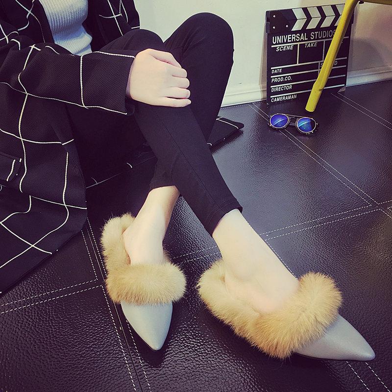 Slippers 2023 Autumn/winter Women's With Color Matching Pointed Hair Korean Fashion Wild Thick Heel Warm And Velvet C, Black
Slippers 2023 Autumn/winter Women's With Color Matching Pointed Hair Korean Fashion Wild Thick Heel Warm And Velvet C, Black