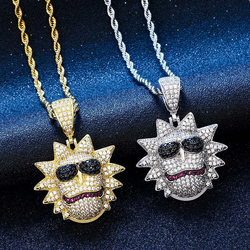 Chains Men Cartoon Character Face Pendant Rose Tone Hip Hop Jewelry Copper Material Cubic Zirconia Necklace With Tennis ChainChains
Chains Men Cartoon Character Face Pendant Rose Tone Hip Hop Jewelry Copper Material Cubic Zirconia Necklace With Tennis ChainChains