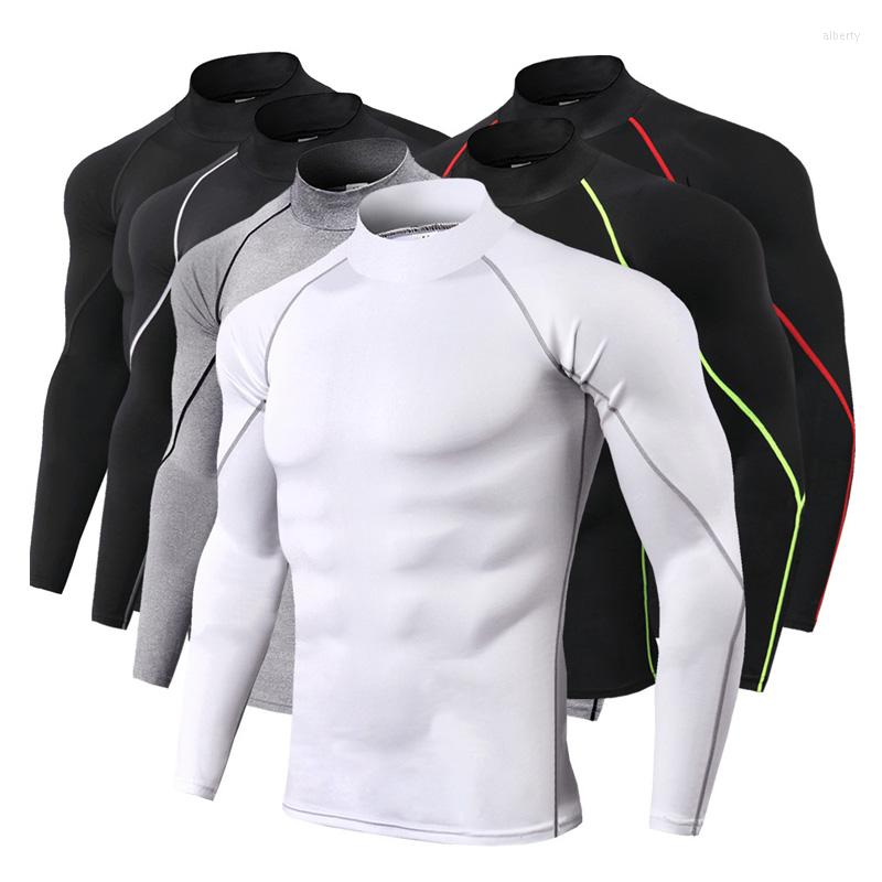 Men' T Shirts High Collar Shirt For Men Compression Homme Thermal Underwear Running Tights Skinny Sportswear Quick Dry Gym Clothing, Only long sleeves
Men' T Shirts High Collar Shirt For Men Compression Homme Thermal Underwear Running Tights Skinny Sportswear Quick Dry Gym Clothing, Only long sleeves