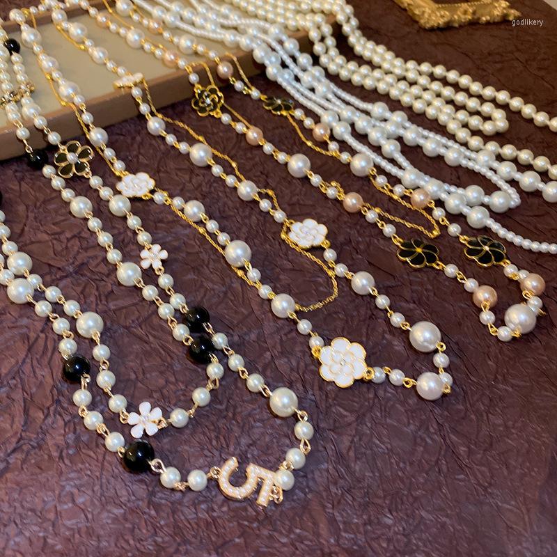 Chains Long Simulated Pearl Necklace For Women Black White Number 5 Double Layer Pendant Sweater Chain Party Jewelry 2023
Chains Long Simulated Pearl Necklace For Women Black White Number 5 Double Layer Pendant Sweater Chain Party Jewelry 2023
