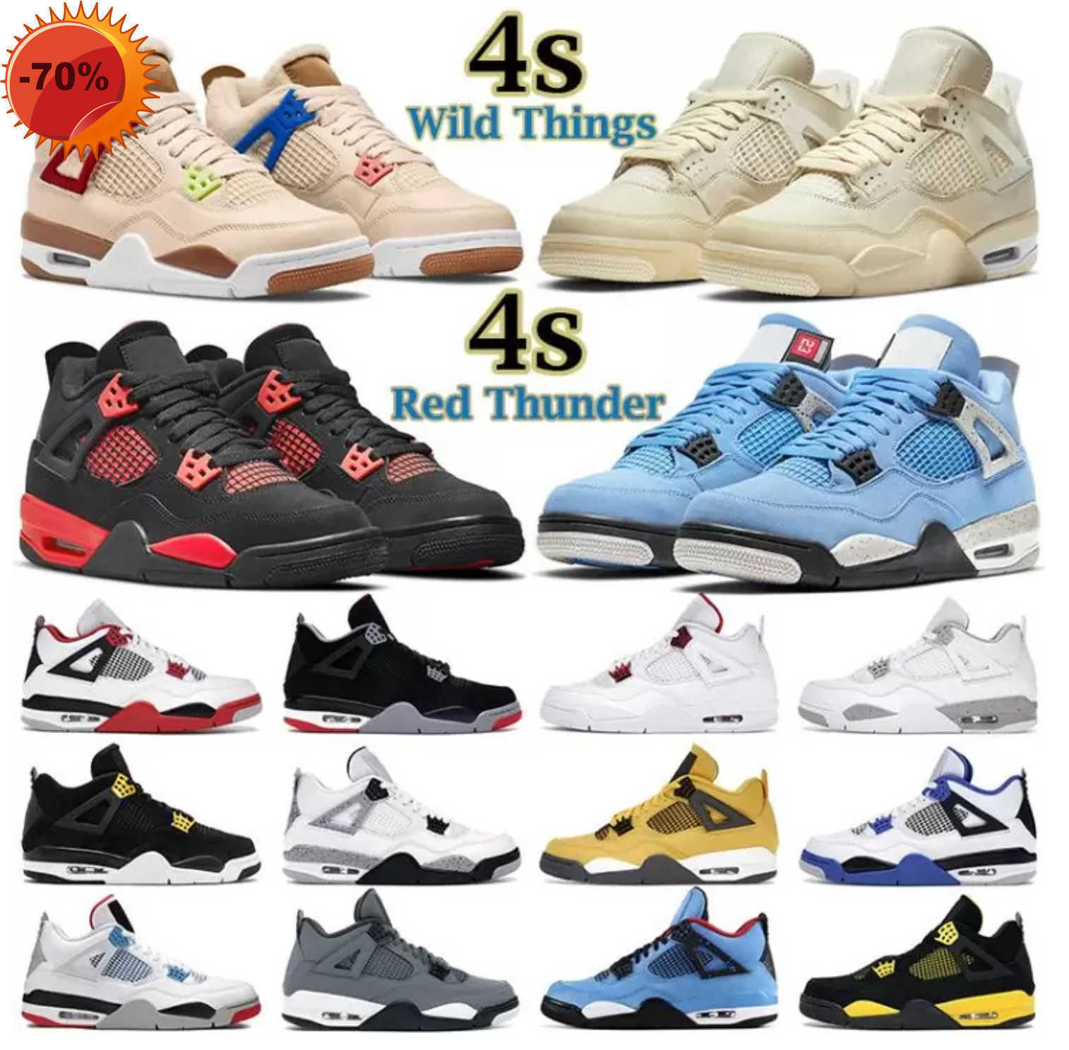 Boots Boots Outdoors New Mens women basketball shoes 4s jumpman 4 Red Thunder Wild Things University Blue Black Cat Fire Motor Sail Metallic
Boots Boots Outdoors New Mens women basketball shoes 4s jumpman 4 Red Thunder Wild Things University Blue Black Cat Fire Motor Sail Metallic