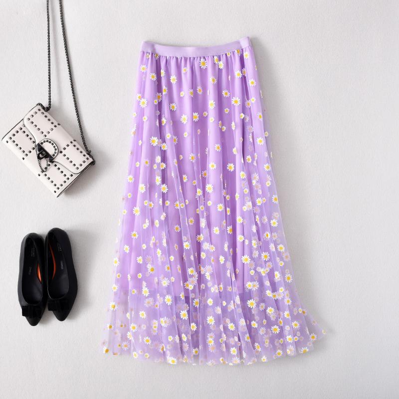Skirts Daisy Purple Mesh Skirt Midi A- Line Midiskirt 2023 Summer Sweet Stitching Gauze Expansion, Black
Skirts Daisy Purple Mesh Skirt Midi A- Line Midiskirt 2023 Summer Sweet Stitching Gauze Expansion, Black