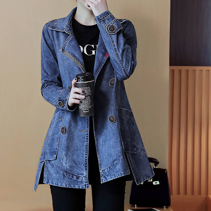 Women' Jackets Vintage Plus Size Denim Jacket Woman Clothes Autumn Jeans Coat Female Loose Long Coats Casual Women Tops DD058Women, Navy blue
Women' Jackets Vintage Plus Size Denim Jacket Woman Clothes Autumn Jeans Coat Female Loose Long Coats Casual Women Tops DD058Women, Navy blue