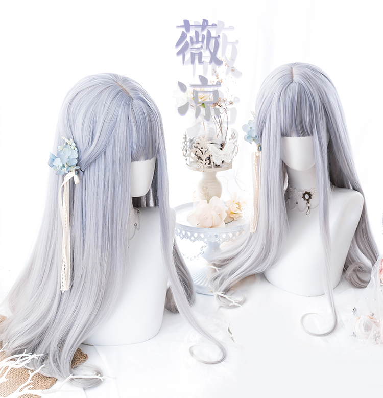 lolita Soft Sister Lolita Gradient daily wig long hair original slightly cool original Subu hair tail inner volume, Purple-gray blend
lolita Soft Sister Lolita Gradient daily wig long hair original slightly cool original Subu hair tail inner volume, Purple-gray blend