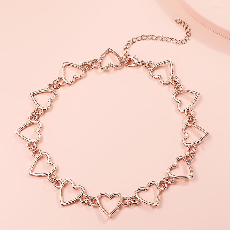 Choker Short Chain Necklace For Women Fashion Jewelry Gift Party Golden Simple Hollow Love Temperament Hip Hop Style
Choker Short Chain Necklace For Women Fashion Jewelry Gift Party Golden Simple Hollow Love Temperament Hip Hop Style