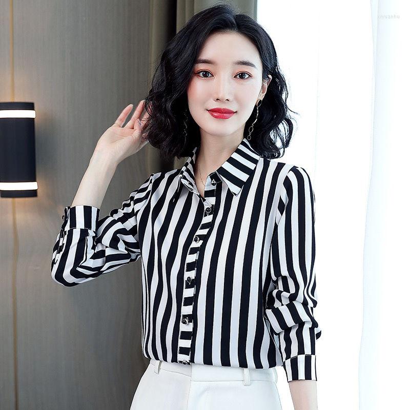 Women' Blouses Black And White Stripe Silk Shirt Female 2023 Spring Summer Foreign Long Sleeve Temperament Lapel Imitation
Women' Blouses Black And White Stripe Silk Shirt Female 2023 Spring Summer Foreign Long Sleeve Temperament Lapel Imitation