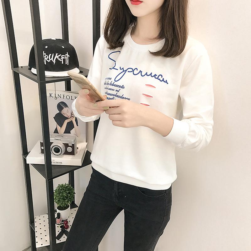 Women's Hoodies & Sweatshirts Autumn Spring Women Letter Prints Hole O-Neck Female Casual Fashion Comfortable Concise Style ZX871Women's, Black
Women's Hoodies & Sweatshirts Autumn Spring Women Letter Prints Hole O-Neck Female Casual Fashion Comfortable Concise Style ZX871Women's, Black