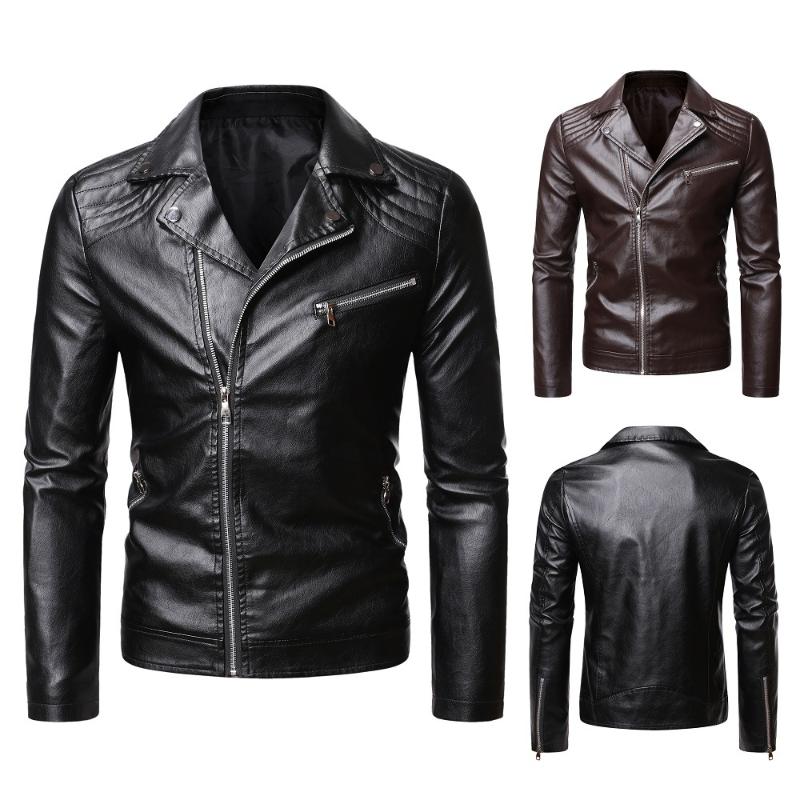 Men's Jackets Shoulder Pleated Leather Slim Fit Lapel Zip Jacket Casual OuterwearMen's, Black
Men's Jackets Shoulder Pleated Leather Slim Fit Lapel Zip Jacket Casual OuterwearMen's, Black