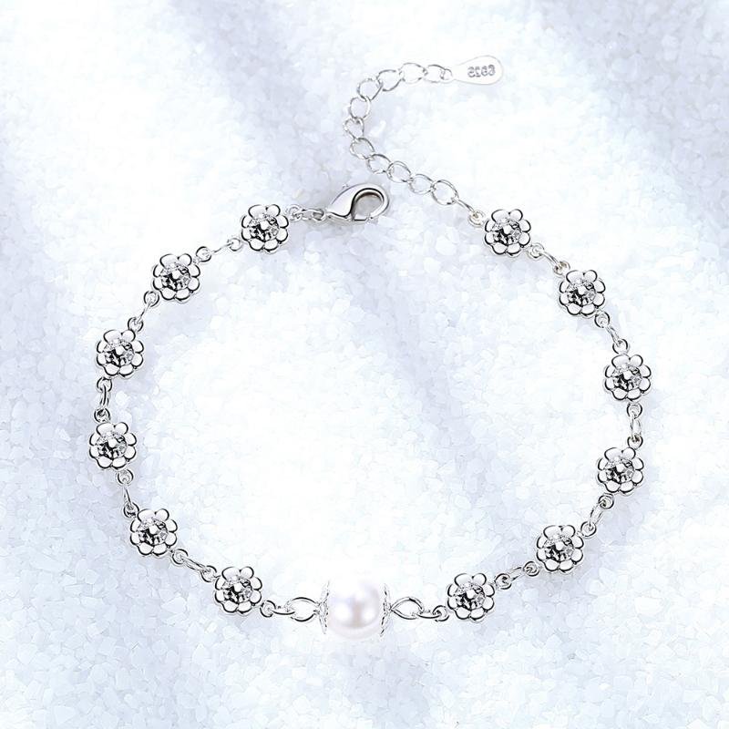 Charm Bracelets Silver Plated Pearl Charms Bracelet Blooming Plum Bossom Flower For Women & Bangles Jewelry Femme Pulseira
Charm Bracelets Silver Plated Pearl Charms Bracelet Blooming Plum Bossom Flower For Women & Bangles Jewelry Femme Pulseira
