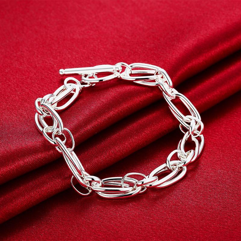 Link Bracelets Chain Stamp Silver Color Men's Women Chunky Flat Curb Punk Jewelry Bracelet On Hand Luxury Fashion JewelryLink
Link Bracelets Chain Stamp Silver Color Men's Women Chunky Flat Curb Punk Jewelry Bracelet On Hand Luxury Fashion JewelryLink