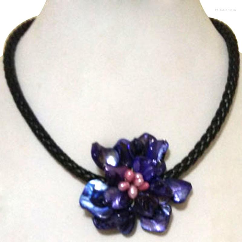 Pendant Necklaces 18 Inches Natural Leather Cord Purple Shell Flower Pink Freshwater Pearl Necklace
Pendant Necklaces 18 Inches Natural Leather Cord Purple Shell Flower Pink Freshwater Pearl Necklace