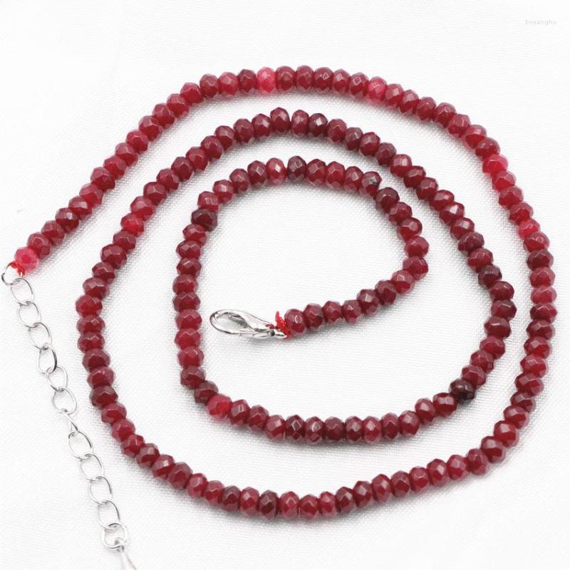 Choker Punk Style Chain Necklace For Women Red Natural Stone Rubys Jades Beads Collares Necklaces 2x4mm Abacus Jewelry 18" A812
Choker Punk Style Chain Necklace For Women Red Natural Stone Rubys Jades Beads Collares Necklaces 2x4mm Abacus Jewelry 18" A812