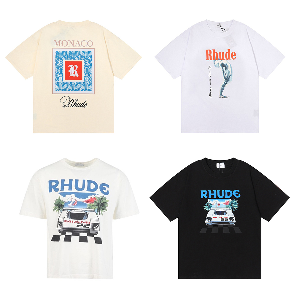 Men's T-Shirts New Mens Designer Rhude t Shirt Printed Fashion Man T-shirts Top Quality Tshirts Casual Short Sleeve Luxury Hip Hop Us Size S-xxl, 16
Men's T-Shirts New Mens Designer Rhude t Shirt Printed Fashion Man T-shirts Top Quality Tshirts Casual Short Sleeve Luxury Hip Hop Us Size S-xxl, 16