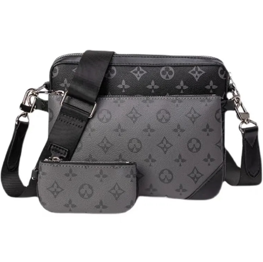 Luxurys Designer bags 3pcs Trio Leather Messenger Purse Crossbody pochette Bag Shopping Bag Cross body Shoulder Handbags Women Wallets Genuine Leather 7A Quality, Black/grey
Luxurys Designer bags 3pcs Trio Leather Messenger Purse Crossbody pochette Bag Shopping Bag Cross body Shoulder Handbags Women Wallets Genuine Leather 7A Quality, Black/grey