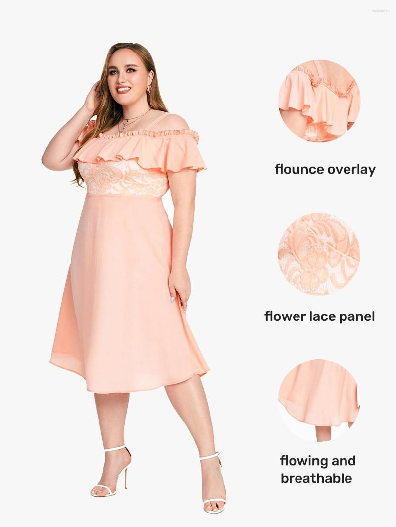 Party Dresses ROSEGAL Female Wedding Guest Midi High Waist A Line Ruffle Overlay Square Collar Cold Shoulder Dress -4XL Light Orange
Party Dresses ROSEGAL Female Wedding Guest Midi High Waist A Line Ruffle Overlay Square Collar Cold Shoulder Dress -4XL Light Orange