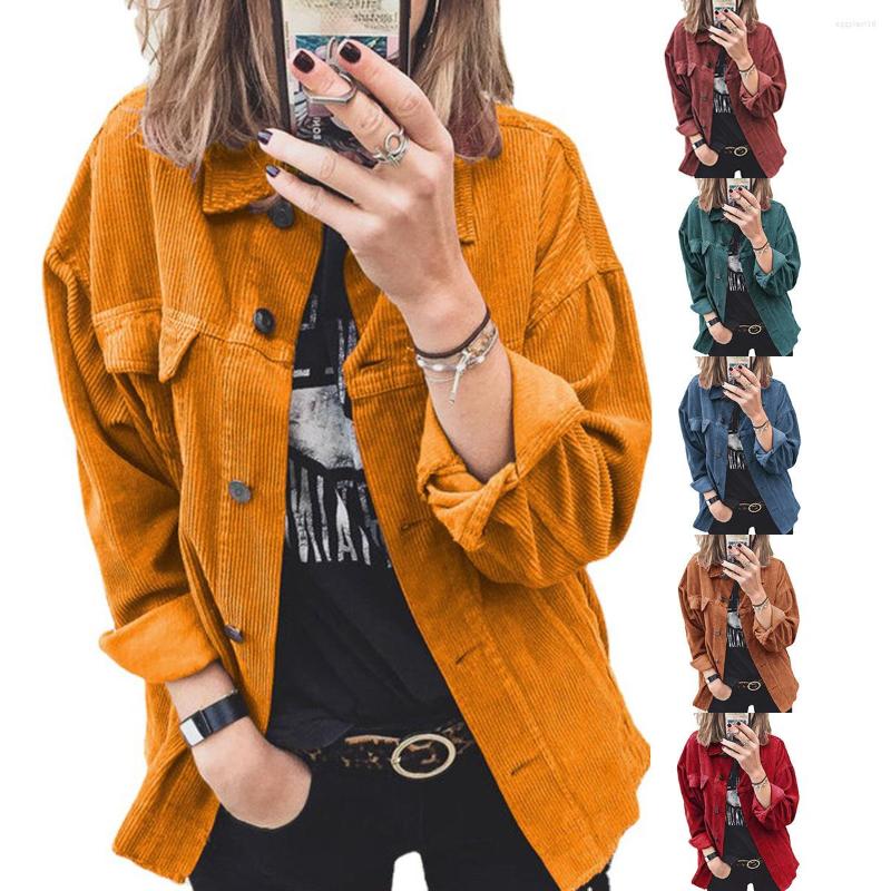 Women' Jackets 2023 Women Jacket Solid Color Corduroy Casual Loose Long-Sleeved Coat Shirt Clothing, Black
Women' Jackets 2023 Women Jacket Solid Color Corduroy Casual Loose Long-Sleeved Coat Shirt Clothing, Black
