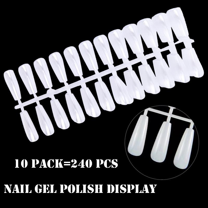 False Nails 240 Tips Nail Art Gel Polish Display Card Almond Shape Natural Clear Acrylic Practice Color Board Manicure Tools
False Nails 240 Tips Nail Art Gel Polish Display Card Almond Shape Natural Clear Acrylic Practice Color Board Manicure Tools