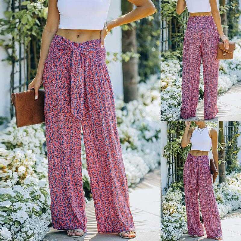 Loose Casual Pants Womens Autumn Fashion Printed High Waist Lace Up Wide Leg, Picture color
Loose Casual Pants Womens Autumn Fashion Printed High Waist Lace Up Wide Leg, Picture color