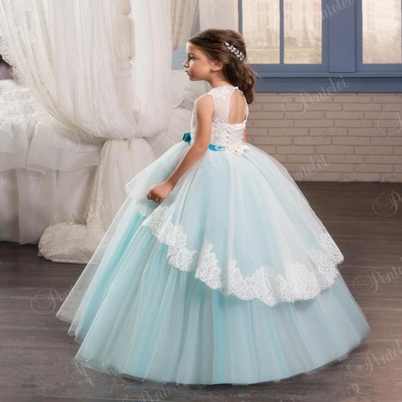 Girl Dresses Vintage Dress Lace Flower Weddings Ball Party Pageant Gown Communion For Girls, Picture color
Girl Dresses Vintage Dress Lace Flower Weddings Ball Party Pageant Gown Communion For Girls, Picture color