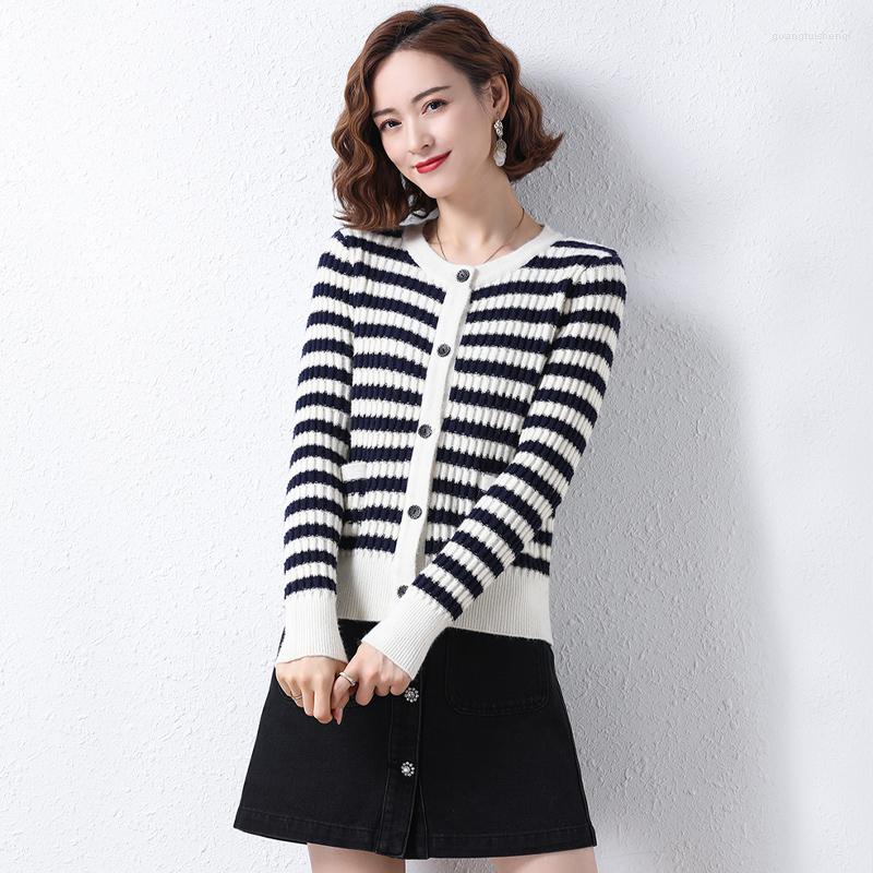 Women's Knits 2023 Spring Women Black White Stripe Cardigan Sweaters Round Collar Single Breasted Woolen Knitted Coats Ladies Chic Knitwear, Zangqingbaitiao
Women's Knits 2023 Spring Women Black White Stripe Cardigan Sweaters Round Collar Single Breasted Woolen Knitted Coats Ladies Chic Knitwear, Zangqingbaitiao