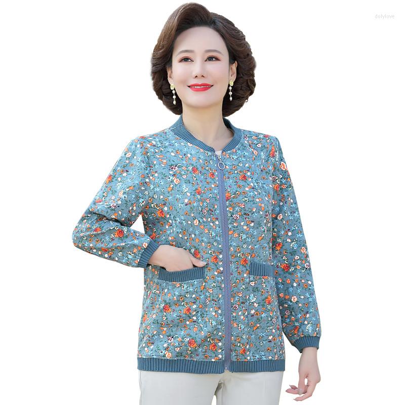 Women's Jackets Spring Autumn Mother Female Short Coat Large Size Middle-aged Elderly Women FloralJacket Oversize, Blue
Women's Jackets Spring Autumn Mother Female Short Coat Large Size Middle-aged Elderly Women FloralJacket Oversize, Blue