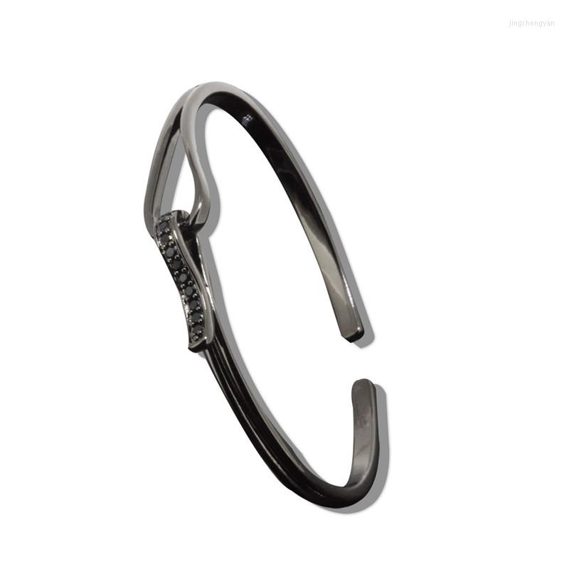 Bangle 4 Color Brand Anil Arjanda Cuff Bangles Charm Paved Black CZ Opening Trinket Jewelry For Unisex
Bangle 4 Color Brand Anil Arjanda Cuff Bangles Charm Paved Black CZ Opening Trinket Jewelry For Unisex