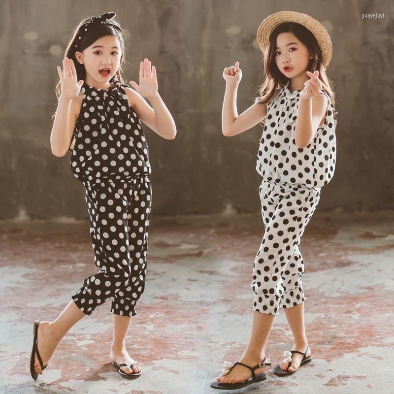 Clothing Sets 2023 Teenager Summer Children Girls Chiffon Polka Dot Sleeveless Tops T Shirt Capri Pants Clothes 4 6 8 10 12 13 14 Years, White
Clothing Sets 2023 Teenager Summer Children Girls Chiffon Polka Dot Sleeveless Tops T Shirt Capri Pants Clothes 4 6 8 10 12 13 14 Years, White