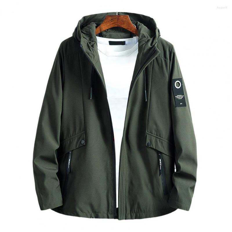 Men's Jackets Men Windbreaker Hooded Super Soft Windproof Drawstring Hood Outerwear Coat For Daily Wear, Black
Men's Jackets Men Windbreaker Hooded Super Soft Windproof Drawstring Hood Outerwear Coat For Daily Wear, Black