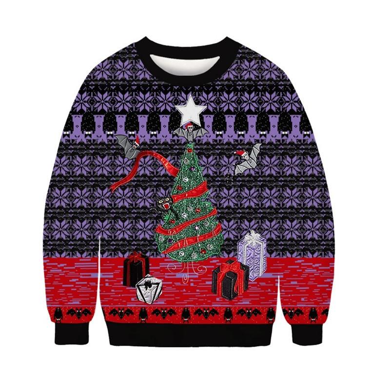 Men's Sweaters Men Women Ugly Christmas Sweater 3D Tree Gifts Bats Printed Funny Holiday Party Sweatshirt Couple Pullover Xmas Jumper, Yw1178
Men's Sweaters Men Women Ugly Christmas Sweater 3D Tree Gifts Bats Printed Funny Holiday Party Sweatshirt Couple Pullover Xmas Jumper, Yw1178