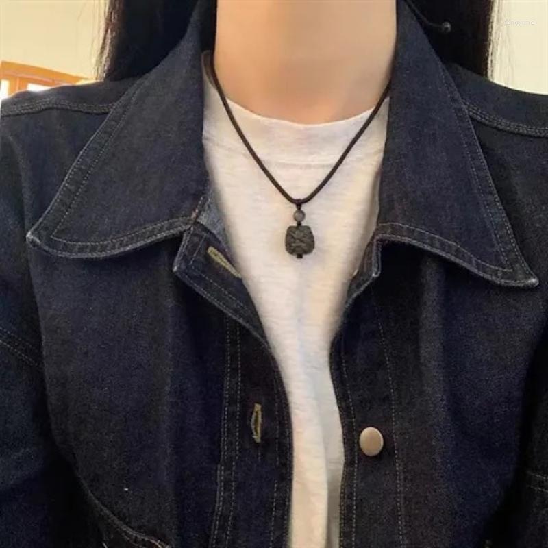 Pendant Necklaces 2023 Retro Obsidian Lion Necklace For Women Fashion High Sense Black Gothic Party Wedding Jewelry Gift
Pendant Necklaces 2023 Retro Obsidian Lion Necklace For Women Fashion High Sense Black Gothic Party Wedding Jewelry Gift