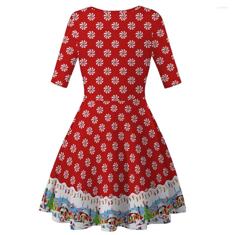 Party Dresses Christmas Print O-neck A-Line Half Length Women Sexy Dress High Street Leisure Pleated Elegant, Bge-019
Party Dresses Christmas Print O-neck A-Line Half Length Women Sexy Dress High Street Leisure Pleated Elegant, Bge-019