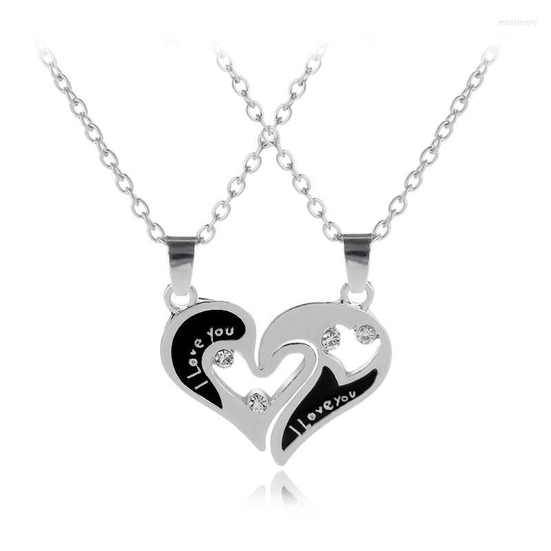 Chains I Love You Letters Couple Necklace Suit Fashion Men And Women Heart Rhinestone Pendant Friend Lover Jewelry Gift
Chains I Love You Letters Couple Necklace Suit Fashion Men And Women Heart Rhinestone Pendant Friend Lover Jewelry Gift
