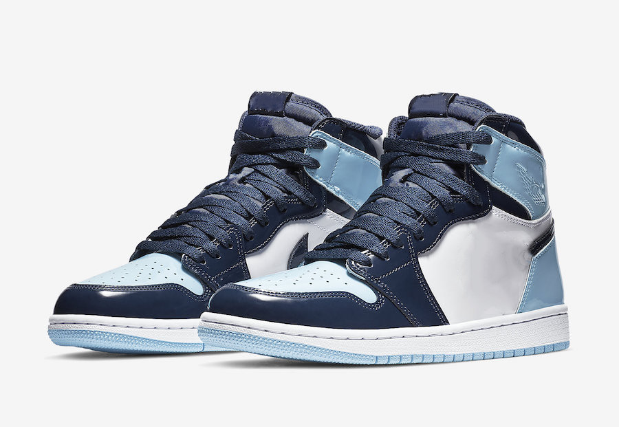 Jumpman 1 High OG UNC Patent Basketball Shoes Mens Womens 1s Obsidian Blue Chill-White Designer Outdoor Sports Sneakers Size EU36-47.5
Jumpman 1 High OG UNC Patent Basketball Shoes Mens Womens 1s Obsidian Blue Chill-White Designer Outdoor Sports Sneakers Size EU36-47.5