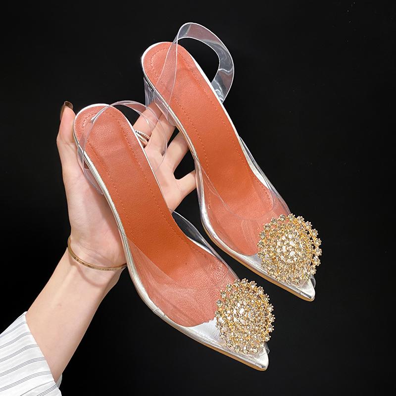 Sandals Slip On Rubber Female Sandalen Flats Fashion Crystal Shoes Women Summer Pointed Toe PU Flat For Roman Beach ShoesSandals, Transparent
Sandals Slip On Rubber Female Sandalen Flats Fashion Crystal Shoes Women Summer Pointed Toe PU Flat For Roman Beach ShoesSandals, Transparent